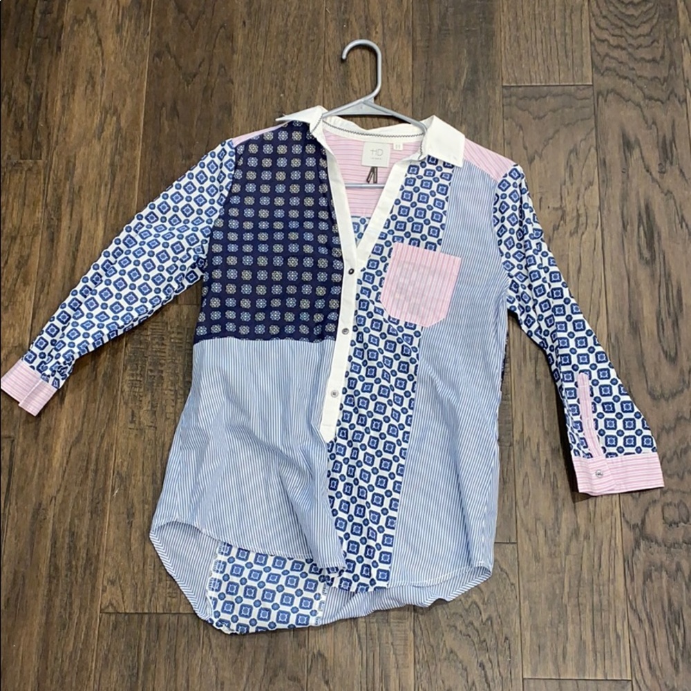 HD in Paris Anthropologie button up blouse